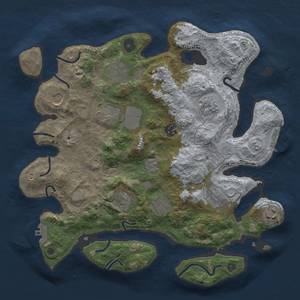 Thumbnail Rust Map: Procedural Map, Size: 3500, Seed: 1531337701, 19 Monuments