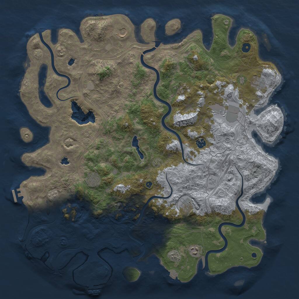 Rust Map: Procedural Map, Size: 4799, Seed: 669205336, 15 Monuments