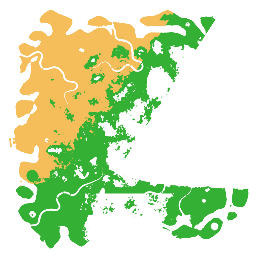 Biome Rust Map: Procedural Map, Size: 6000, Seed: 66642069