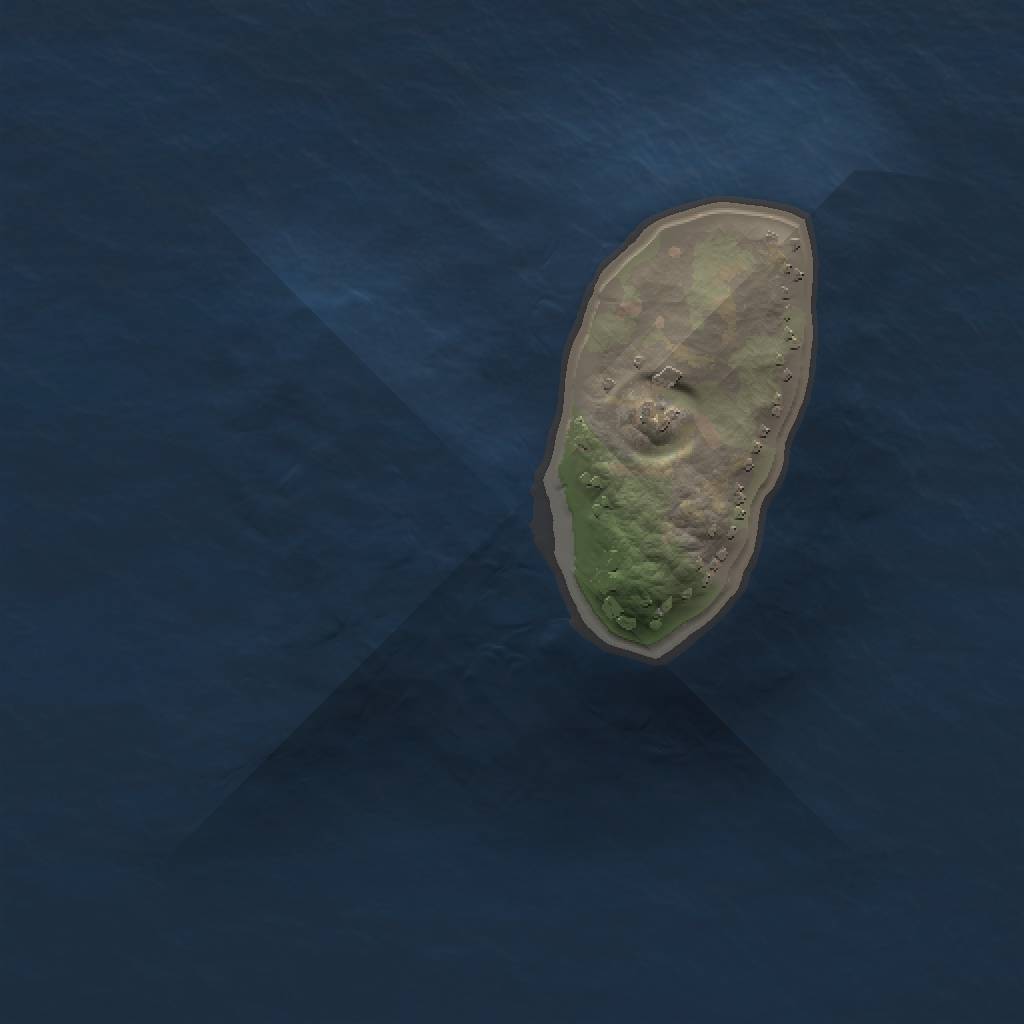 Rust Map: Procedural Map, Size: 1000, Seed: 1391474065, 3 Monuments