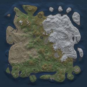 Thumbnail Rust Map: Procedural Map, Size: 4250, Seed: 1317976929, 18 Monuments