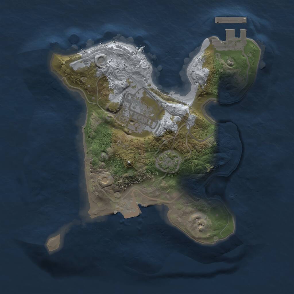 Rust Map: Procedural Map, Size: 1900, Seed: 933354025, 4 Monuments
