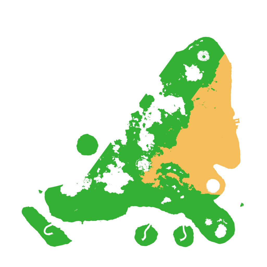 Biome Rust Map: Procedural Map, Size: 3500, Seed: 93247284
