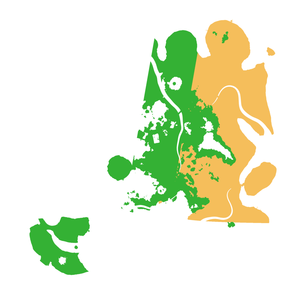 Biome Rust Map: Procedural Map, Size: 3500, Seed: 18118171