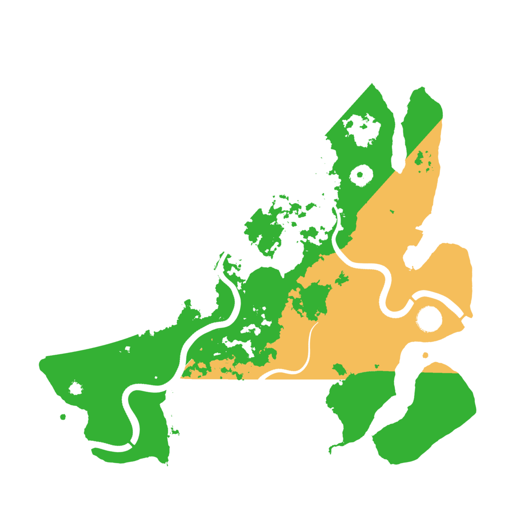 Biome Rust Map: Procedural Map, Size: 3500, Seed: 15624