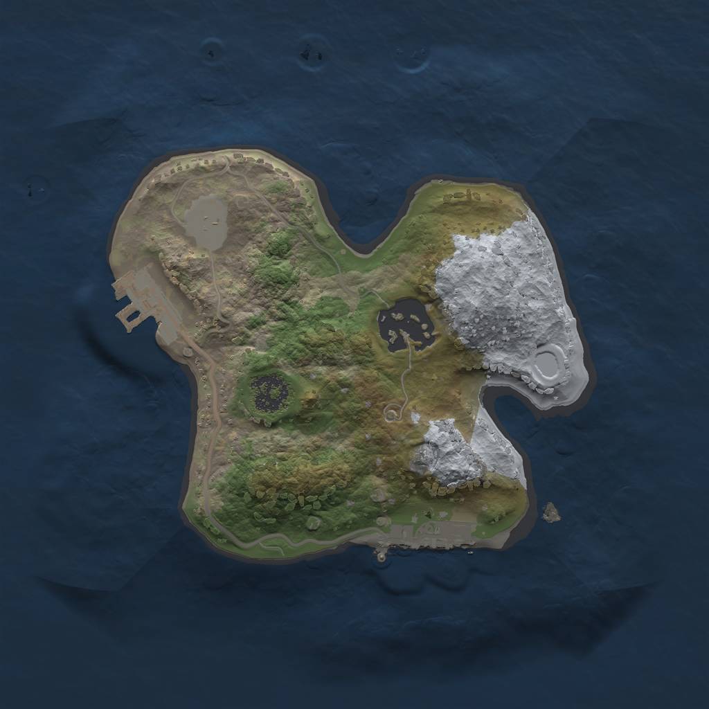 Rust Map: Procedural Map, Size: 1900, Seed: 569670926, 6 Monuments