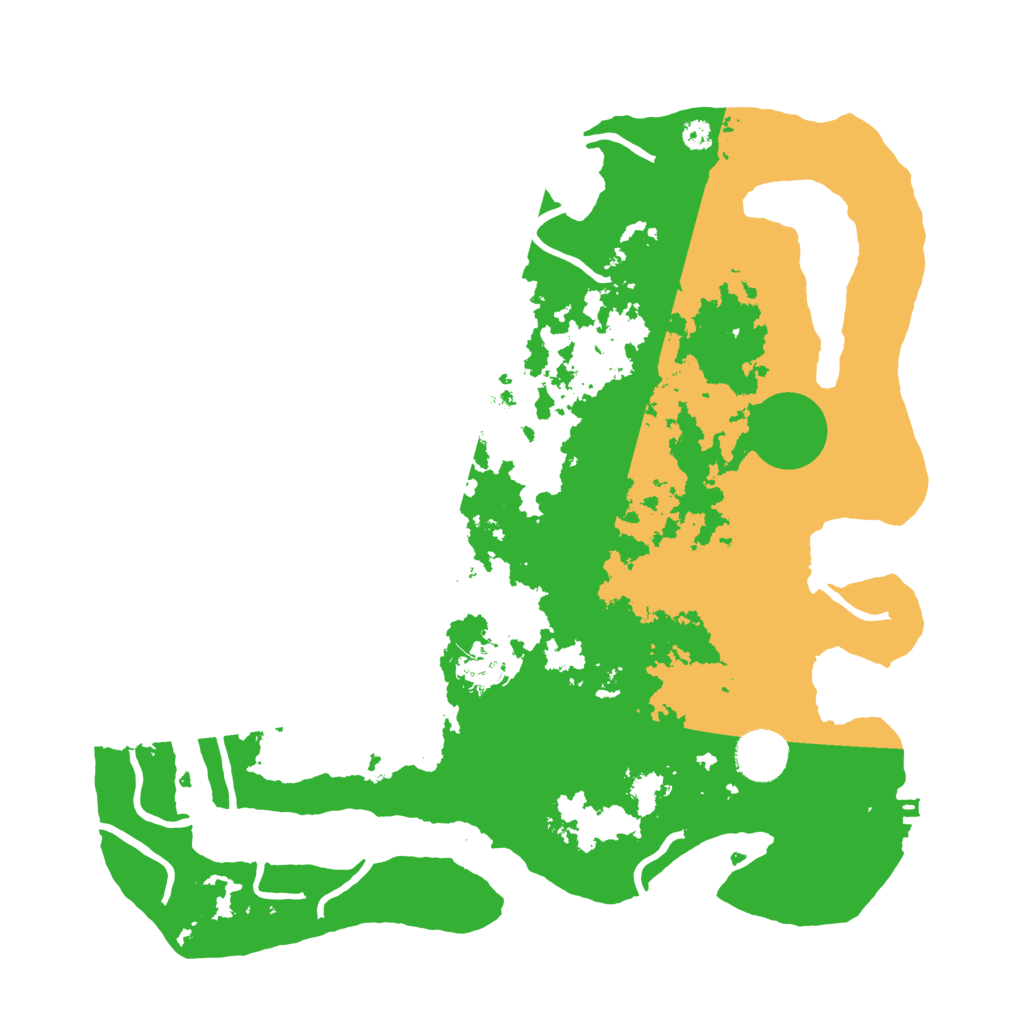 Biome Rust Map: Procedural Map, Size: 3500, Seed: 4366398