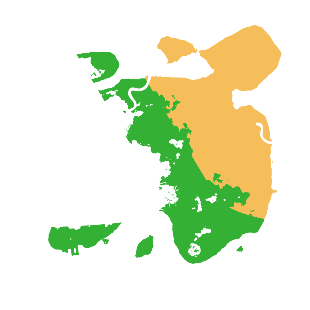 Biome Rust Map: Procedural Map, Size: 2500, Seed: 6293845