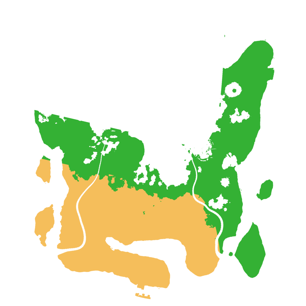 Biome Rust Map: Procedural Map, Size: 3000, Seed: 31190