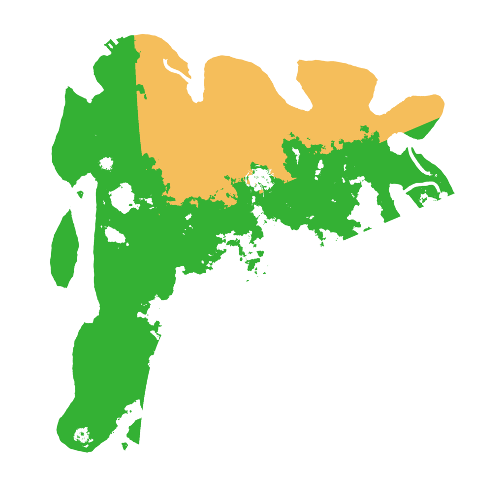 Biome Rust Map: Procedural Map, Size: 3500, Seed: 58514232