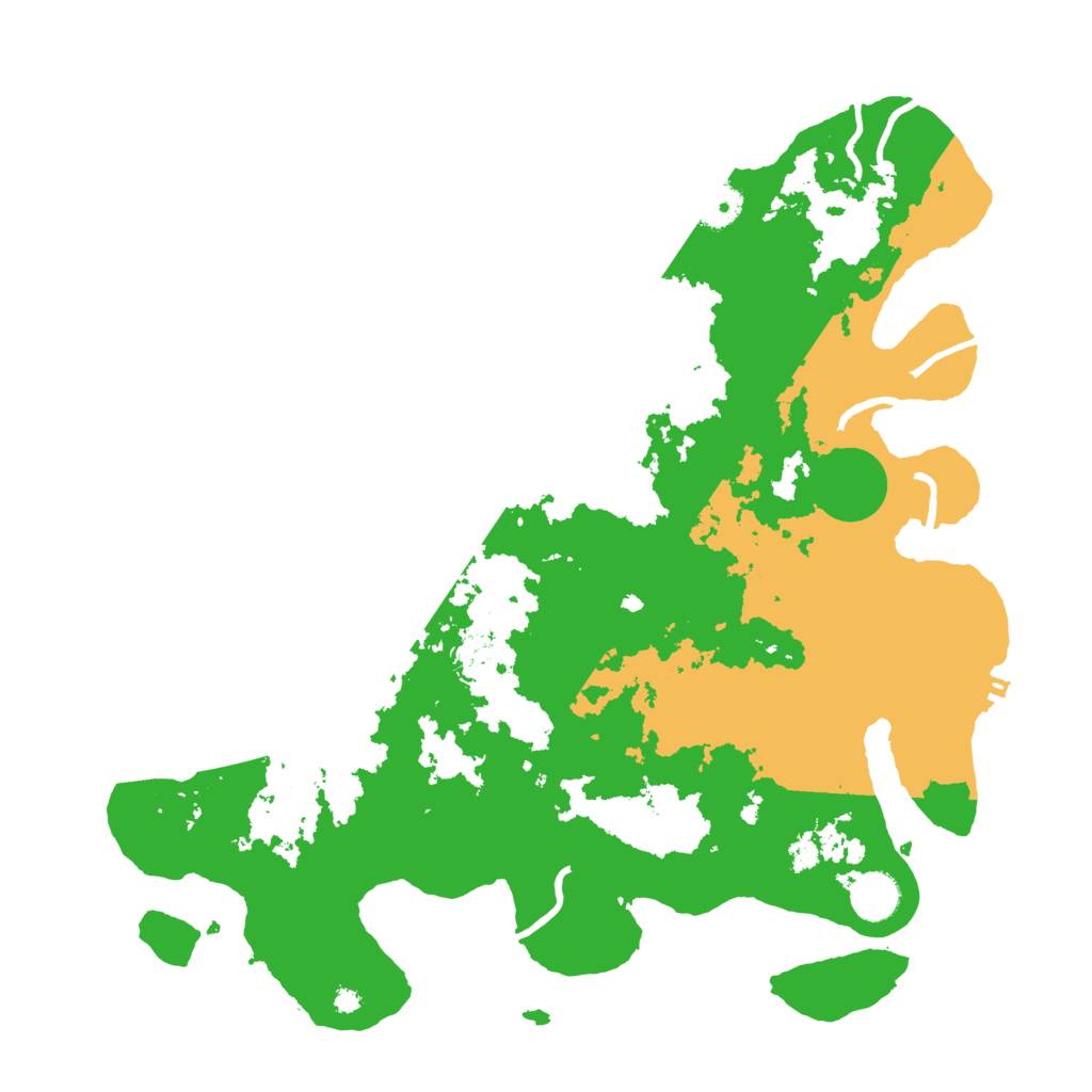 Biome Rust Map: Procedural Map, Size: 3900, Seed: 56783452