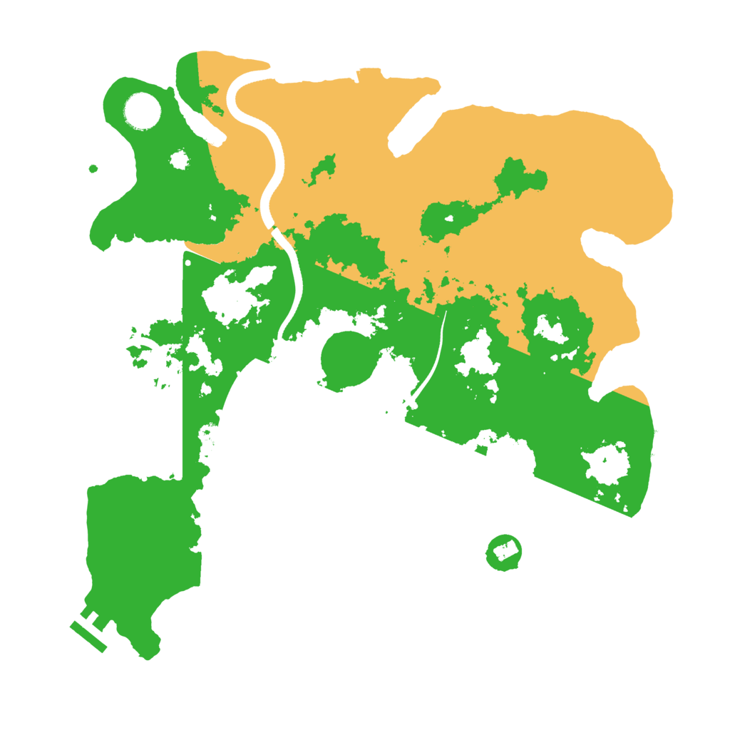 Biome Rust Map: Procedural Map, Size: 3500, Seed: 453597249