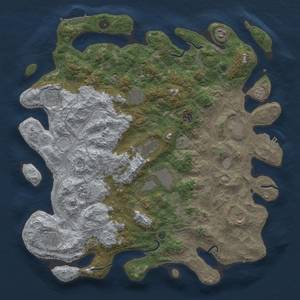 Thumbnail Rust Map: Procedural Map, Size: 4500, Seed: 1811411228, 20 Monuments