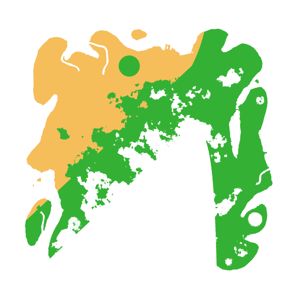Biome Rust Map: Procedural Map, Size: 3700, Seed: 37180