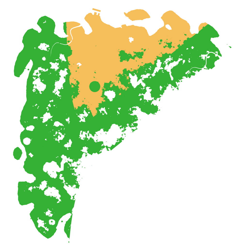 Biome Rust Map: Procedural Map, Size: 6000, Seed: 1414876525