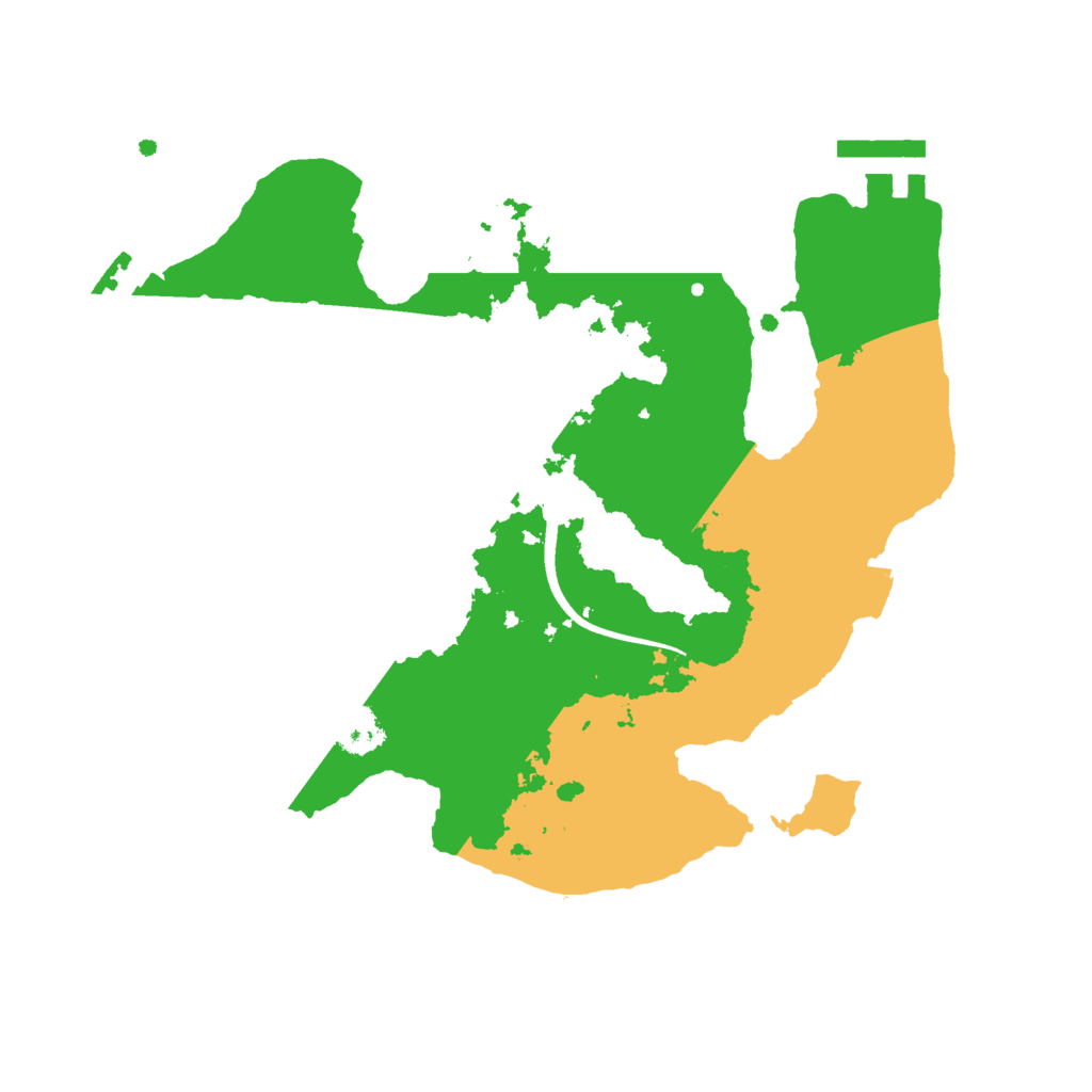 Biome Rust Map: Procedural Map, Size: 2500, Seed: 1774812332