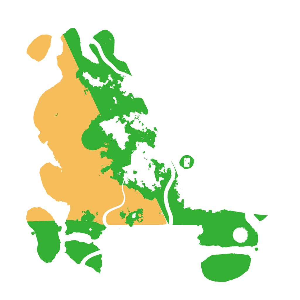 Biome Rust Map: Procedural Map, Size: 3500, Seed: 13167266