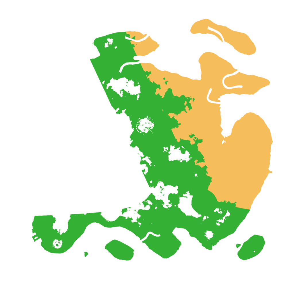 Biome Rust Map: Procedural Map, Size: 3200, Seed: 4309