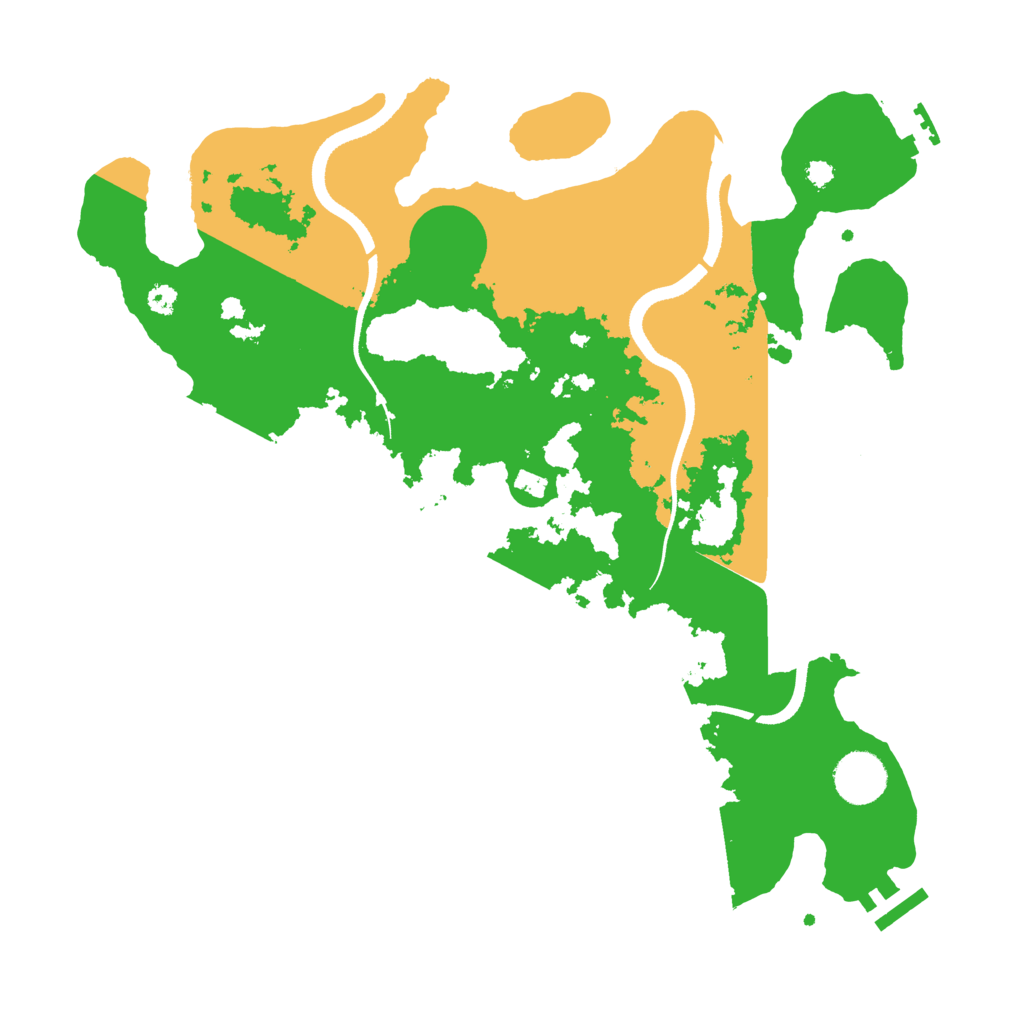 Biome Rust Map: Procedural Map, Size: 3500, Seed: 1893297167