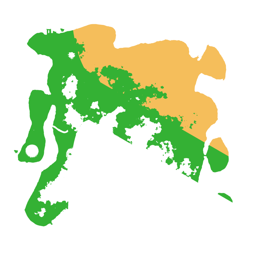 Biome Rust Map: Procedural Map, Size: 3500, Seed: 106659
