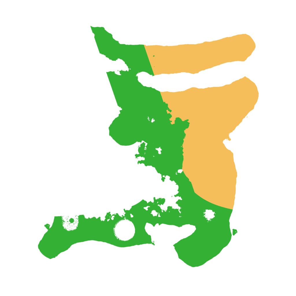 Biome Rust Map: Procedural Map, Size: 2500, Seed: 5499