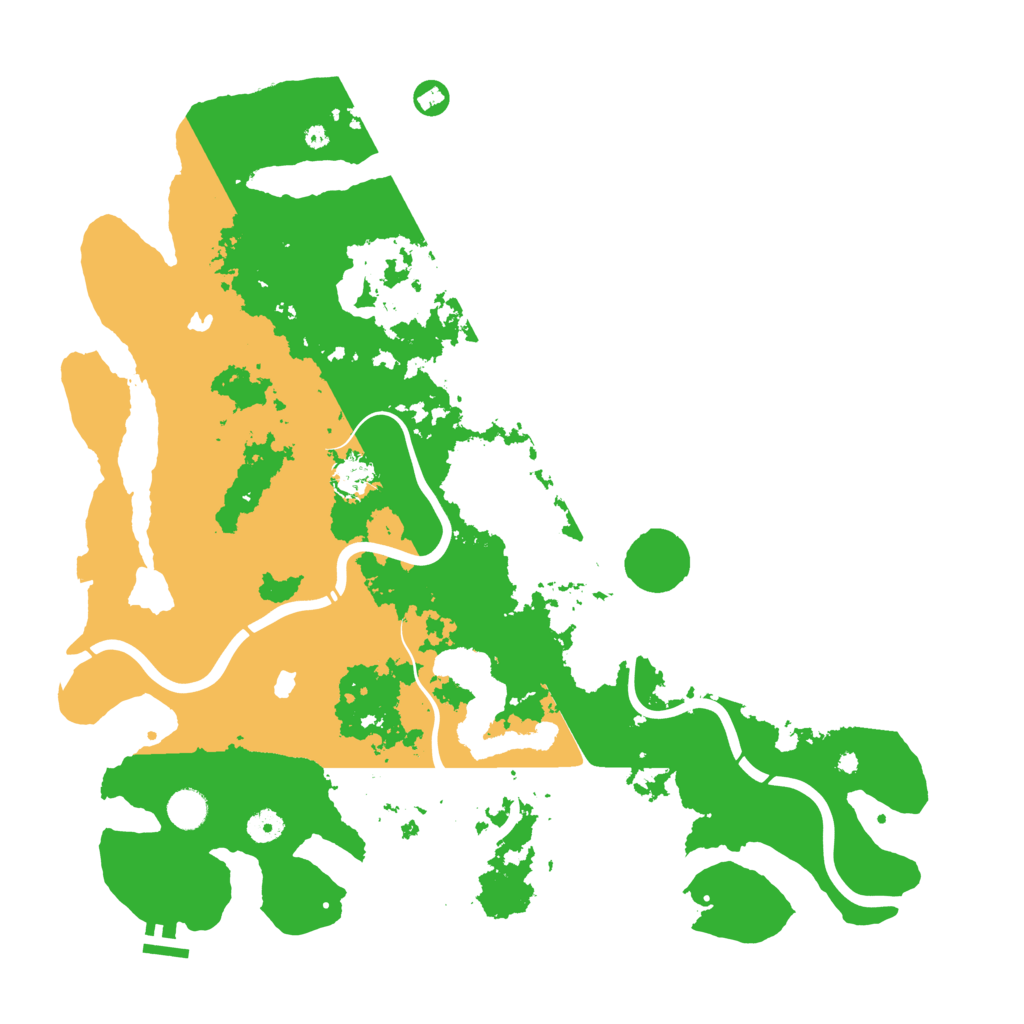 Biome Rust Map: Procedural Map, Size: 4500, Seed: 42342