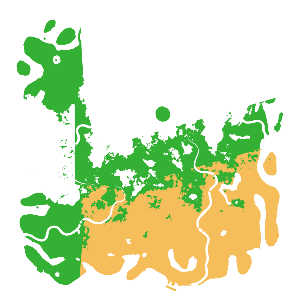 Biome Rust Map: Procedural Map, Size: 5500, Seed: 38409599