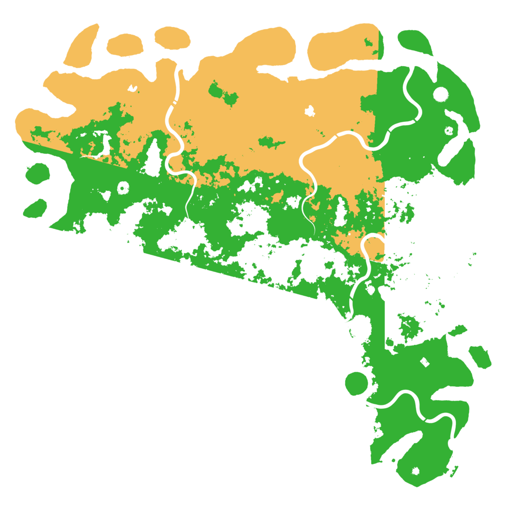 Biome Rust Map: Procedural Map, Size: 6000, Seed: 2672
