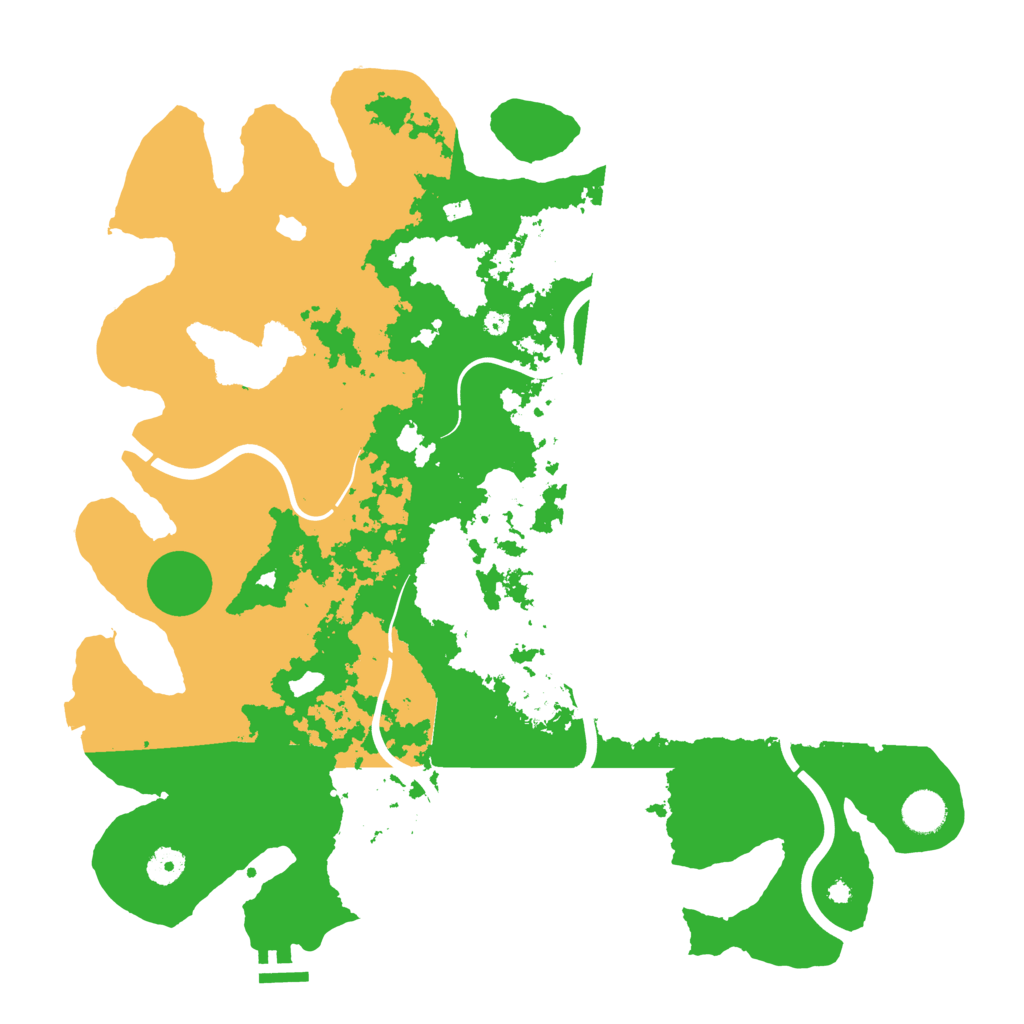 Biome Rust Map: Procedural Map, Size: 4156, Seed: 4219