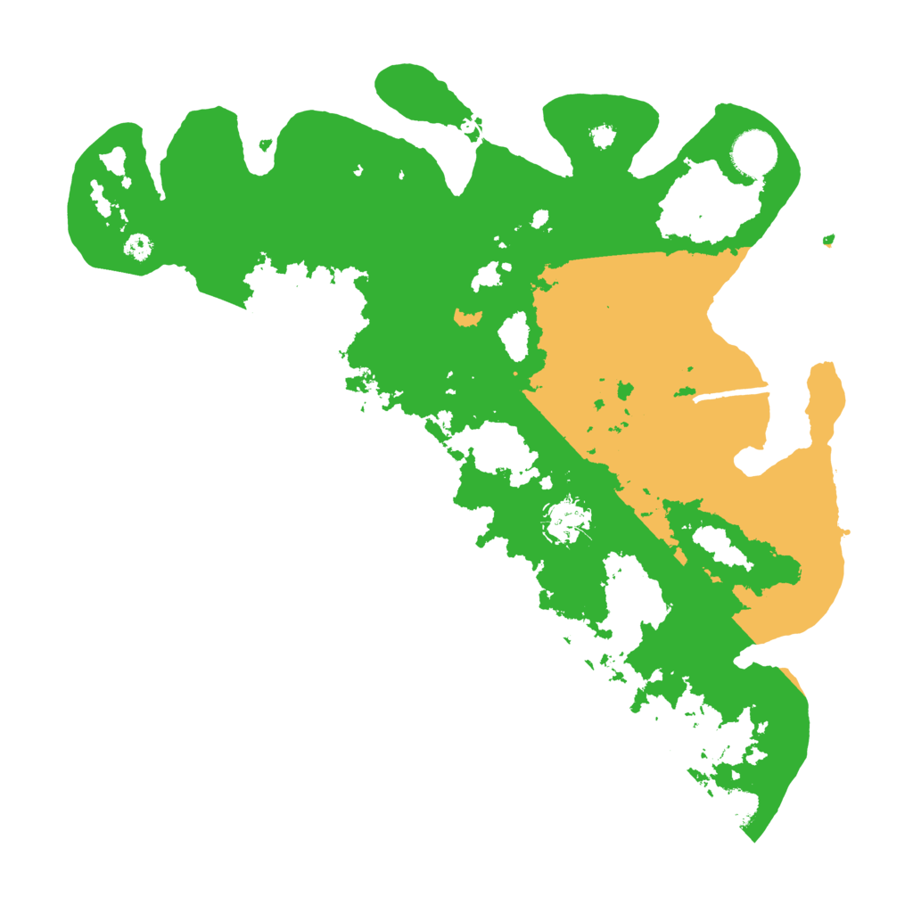 Biome Rust Map: Procedural Map, Size: 3500, Seed: 16689