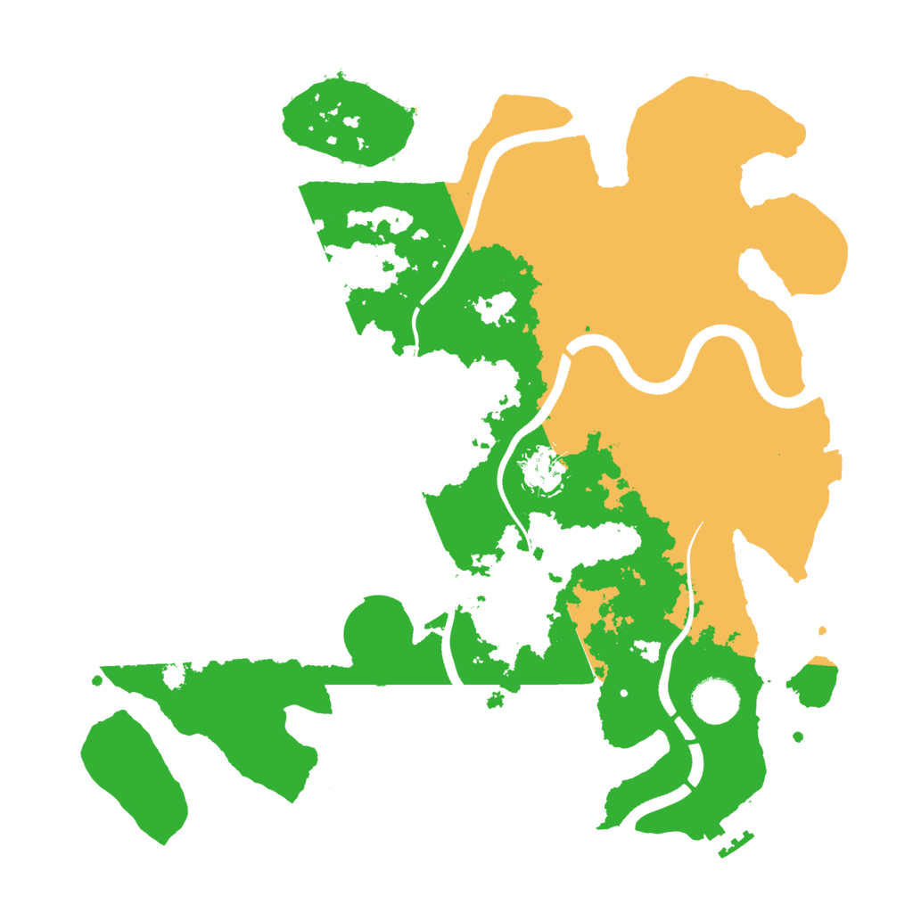 Biome Rust Map: Procedural Map, Size: 3500, Seed: 1754961285