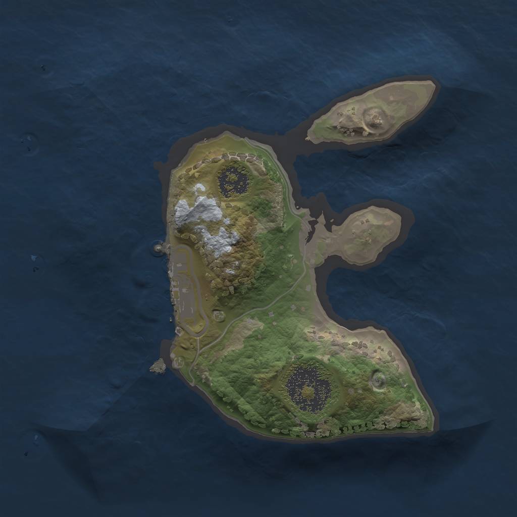 Rust Map: Procedural Map, Size: 1700, Seed: 115, 6 Monuments