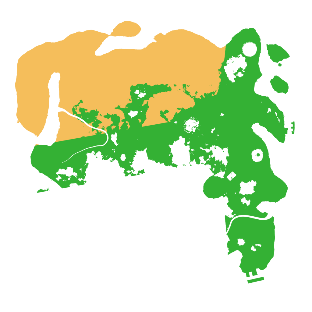 Biome Rust Map: Procedural Map, Size: 3800, Seed: 199372883