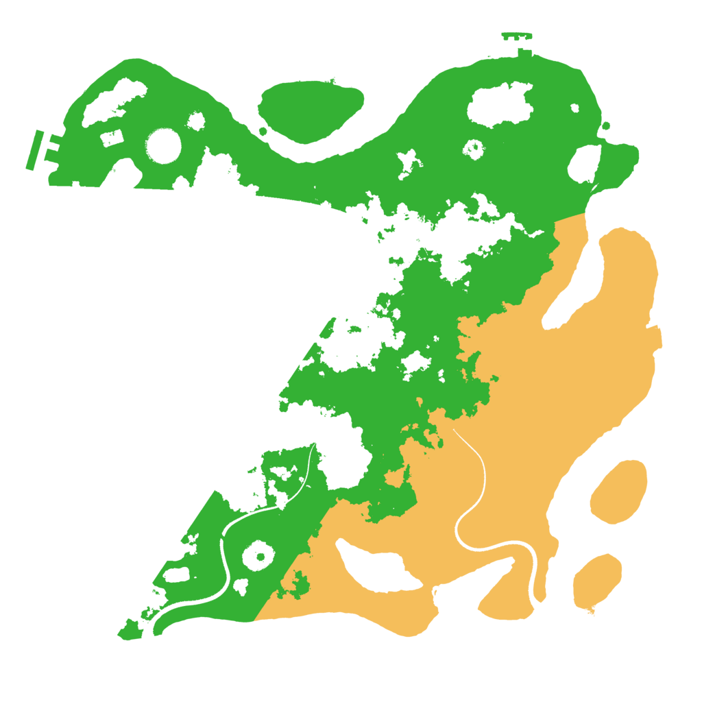 Biome Rust Map: Procedural Map, Size: 3500, Seed: 8838