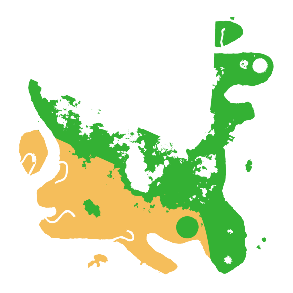 Biome Rust Map: Procedural Map, Size: 3500, Seed: 922453676