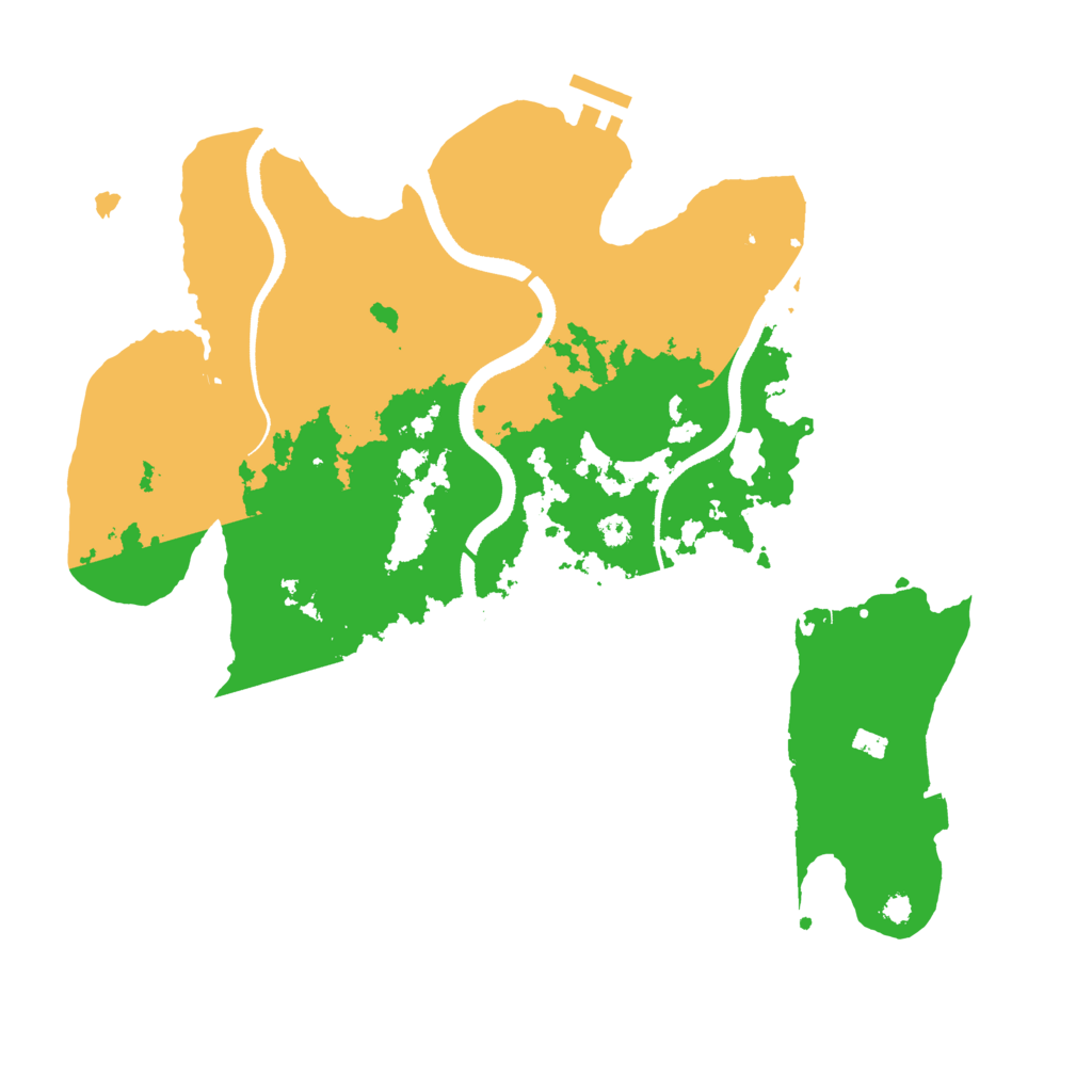 Biome Rust Map: Procedural Map, Size: 3500, Seed: 1213456578