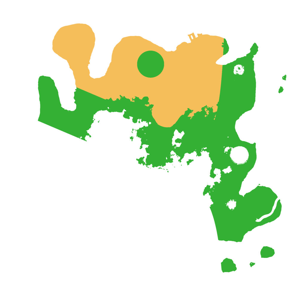 Biome Rust Map: Procedural Map, Size: 3000, Seed: 864148265