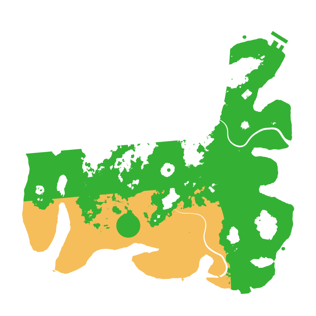 Biome Rust Map: Procedural Map, Size: 3500, Seed: 20230127