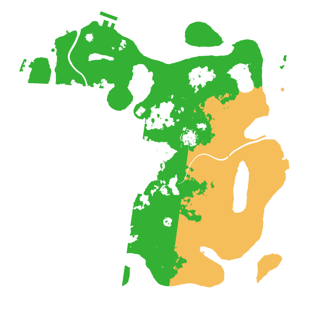 Biome Rust Map: Procedural Map, Size: 3500, Seed: 56385164