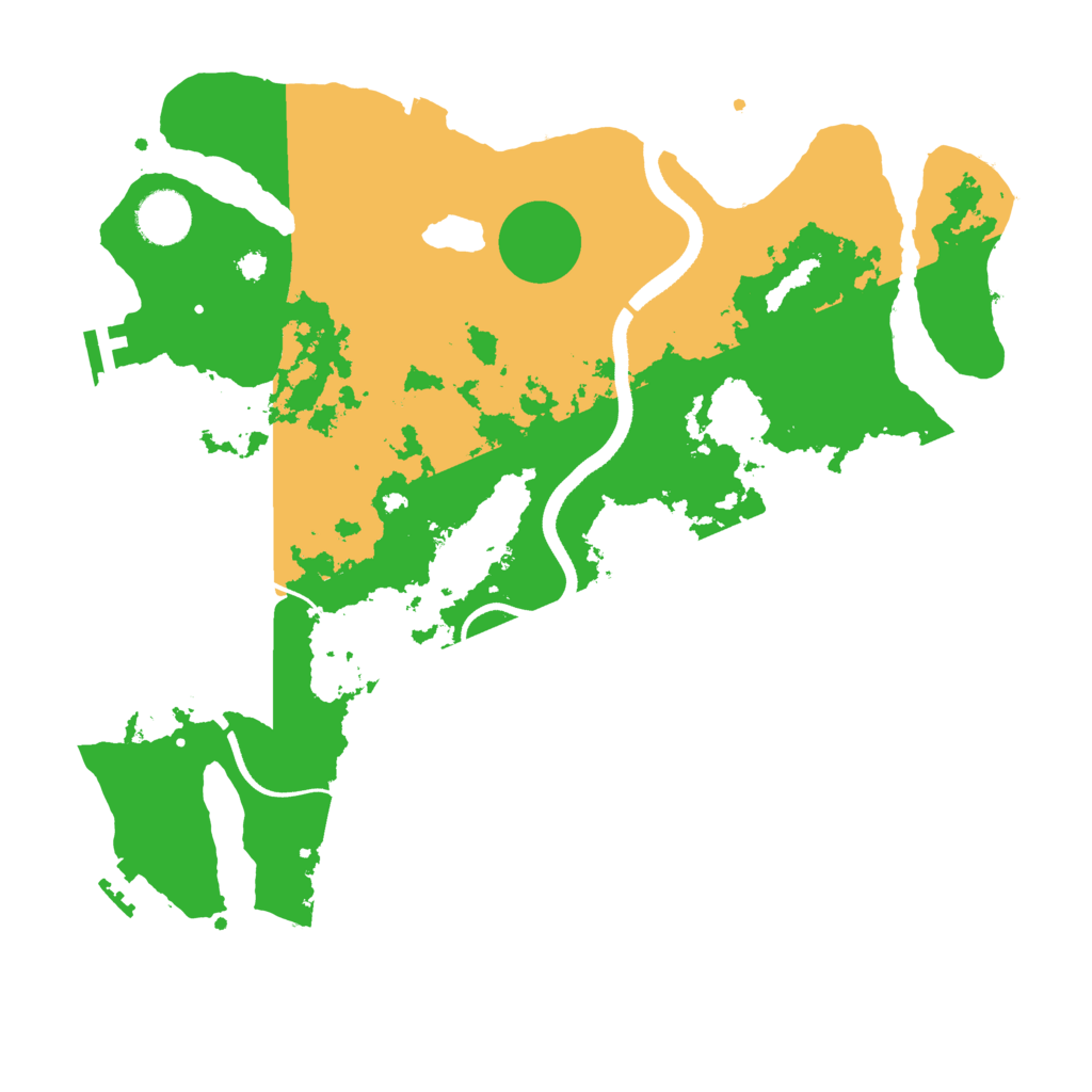 Biome Rust Map: Procedural Map, Size: 3500, Seed: 7799455