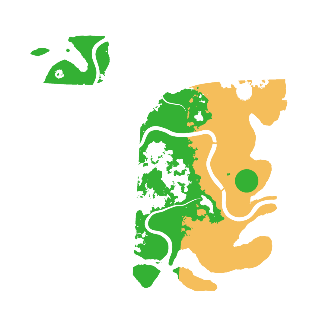 Biome Rust Map: Procedural Map, Size: 3500, Seed: 58608276
