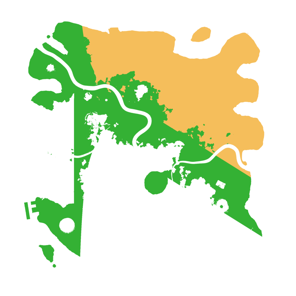 Biome Rust Map: Procedural Map, Size: 3500, Seed: 5786407