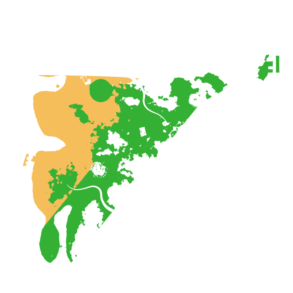 Biome Rust Map: Procedural Map, Size: 3500, Seed: 240778041