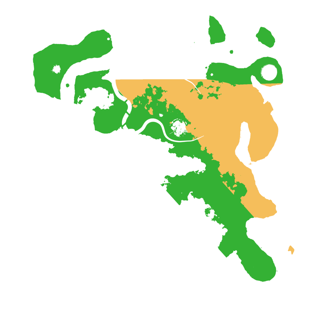 Biome Rust Map: Procedural Map, Size: 3500, Seed: 6769398