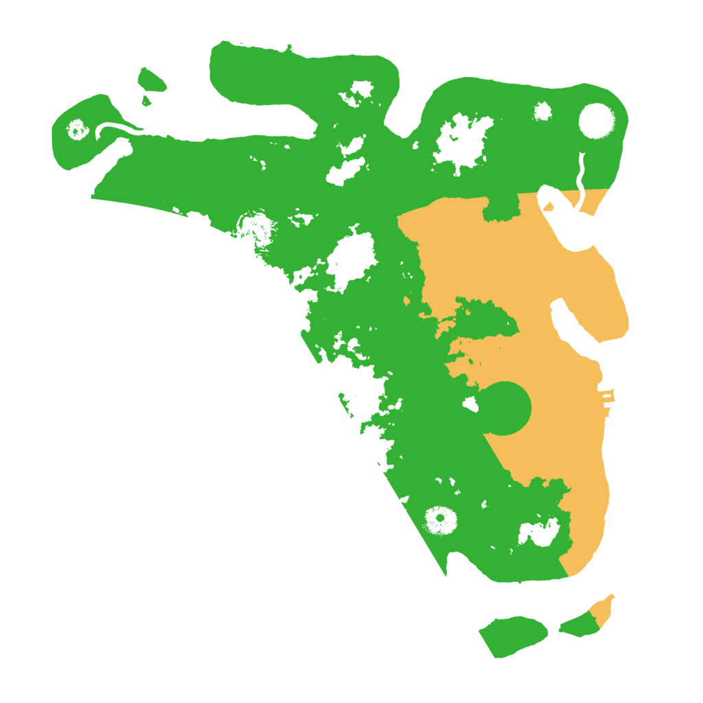 Biome Rust Map: Procedural Map, Size: 3500, Seed: 13548730