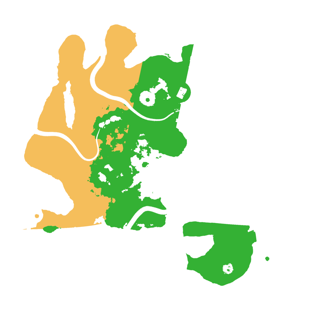 Biome Rust Map: Procedural Map, Size: 3000, Seed: 54348