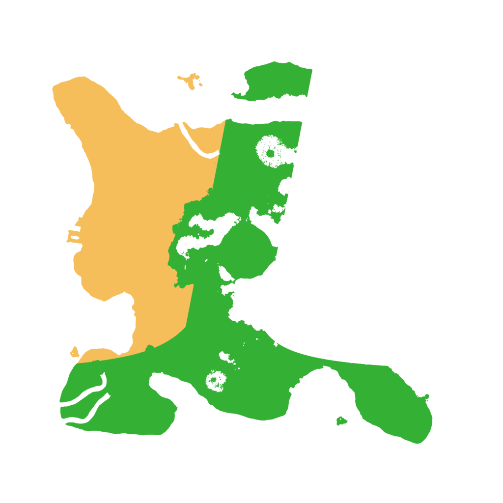 Biome Rust Map: Procedural Map, Size: 2500, Seed: 48256