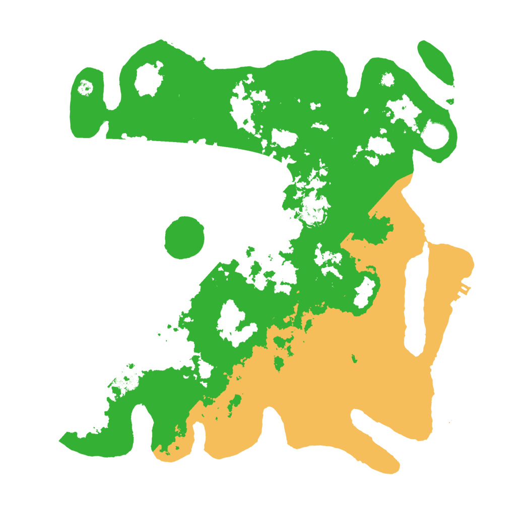 Biome Rust Map: Procedural Map, Size: 3500, Seed: 42343252