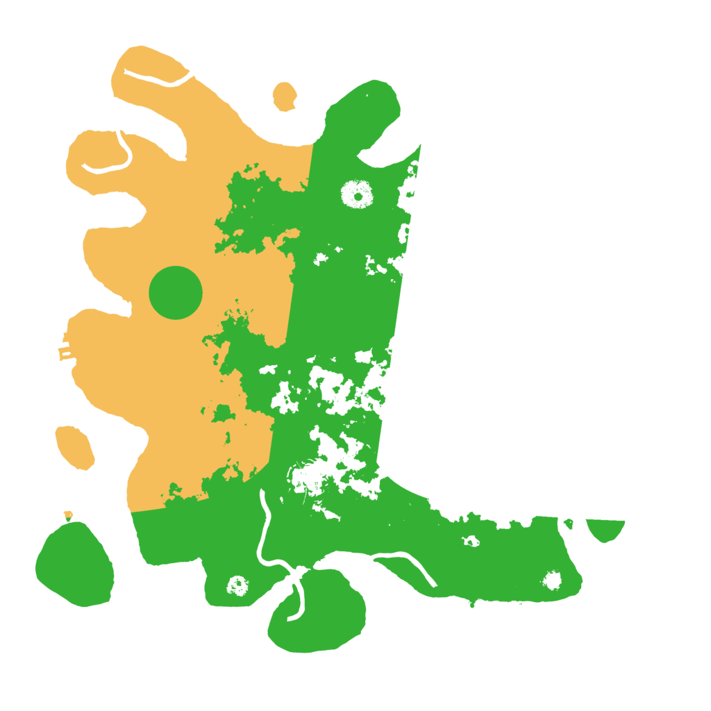 Biome Rust Map: Procedural Map, Size: 3500, Seed: 61136288