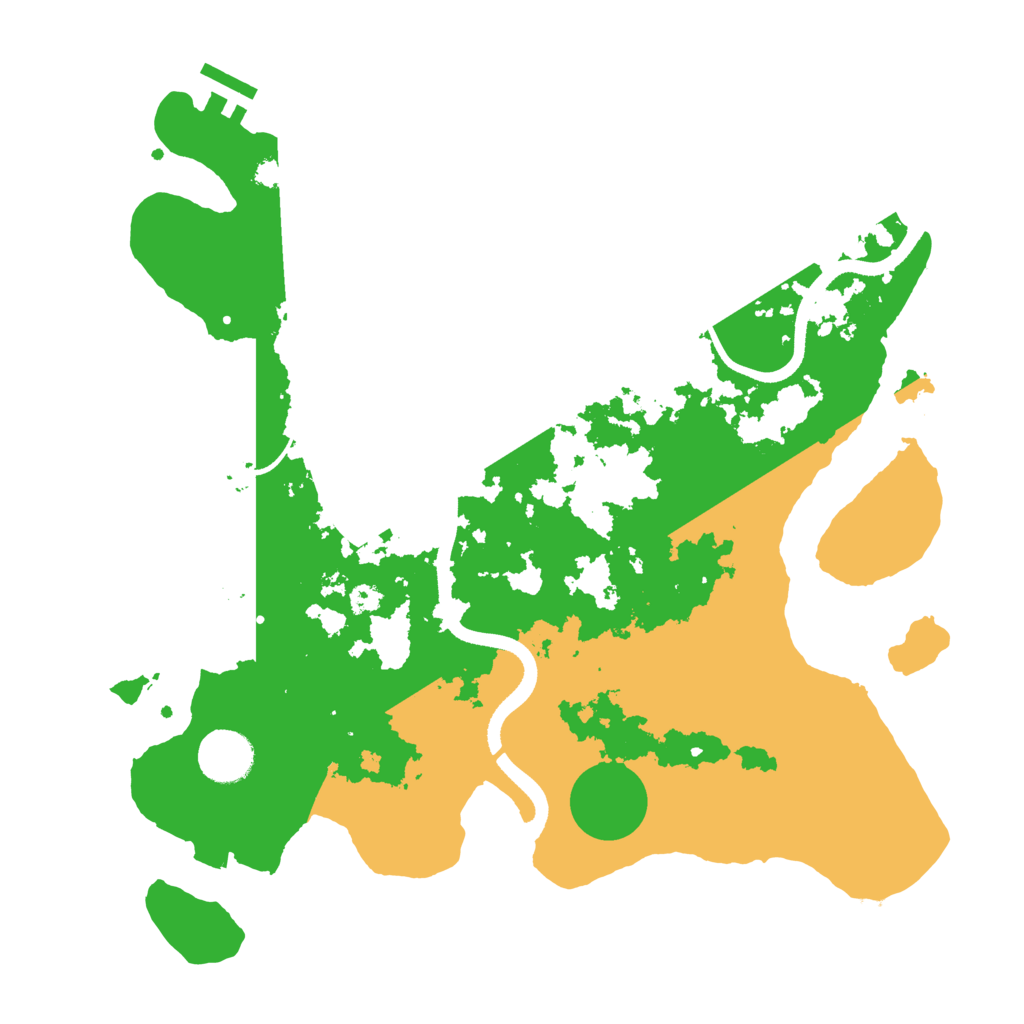 Biome Rust Map: Procedural Map, Size: 3500, Seed: 830323768